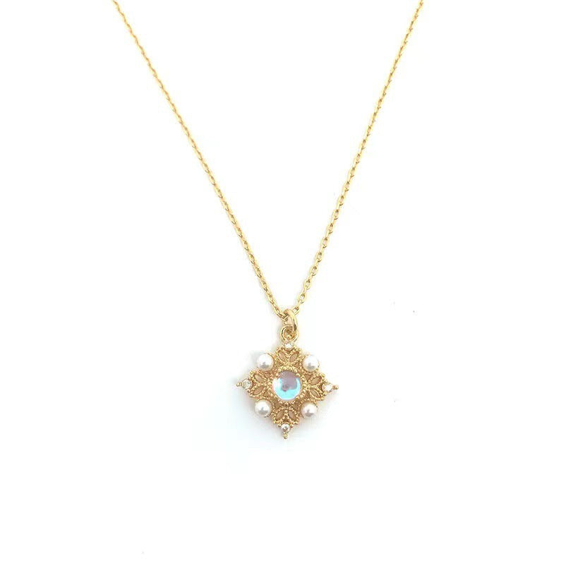 Vintage Shell Pearl Necklace, Textured Edge Mother of Pearl Discs, Gift for Her, Timeless Classic