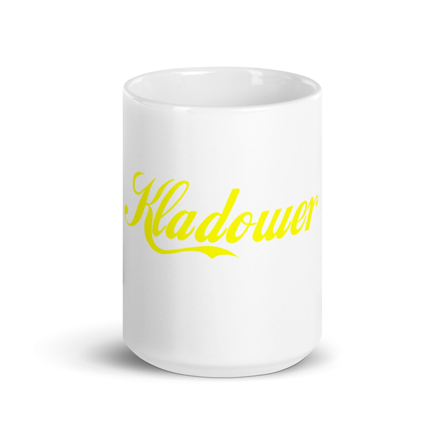 Kladower, weiße, glänzende Tasse