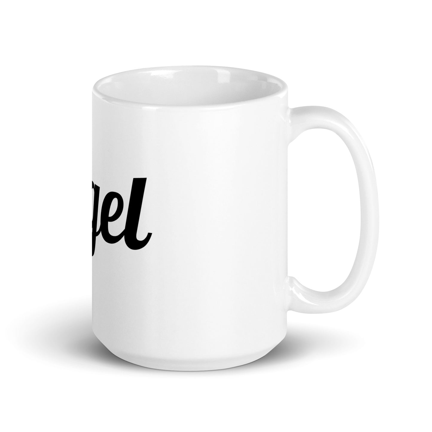 Tegel, weiße, glänzende Tasse